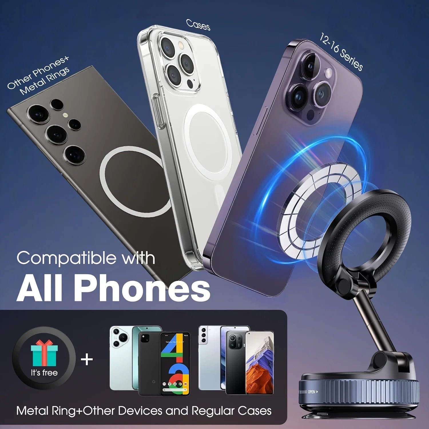 Pocket Magnetic Car Phone Mount