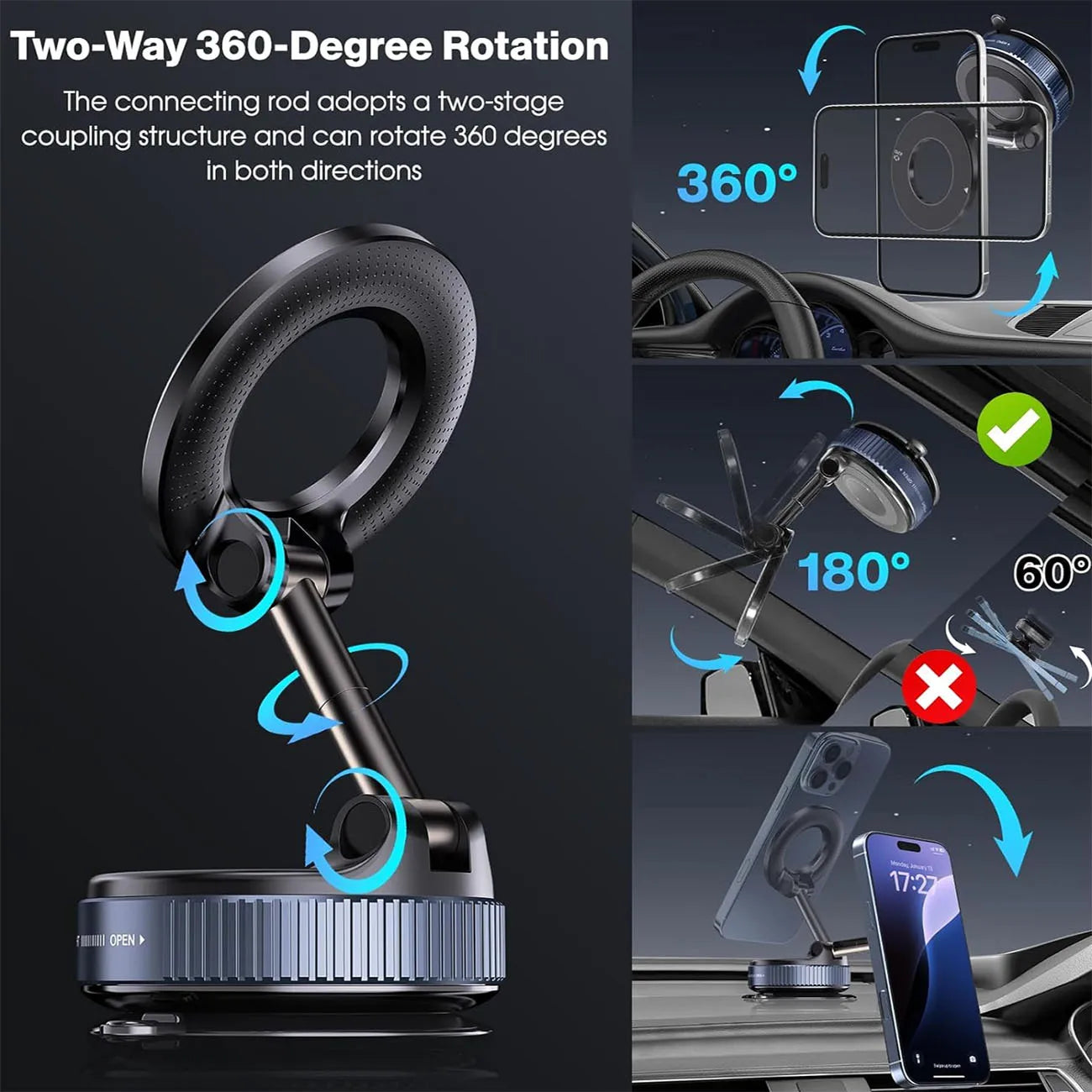 Pocket Magnetic Car Phone Mount